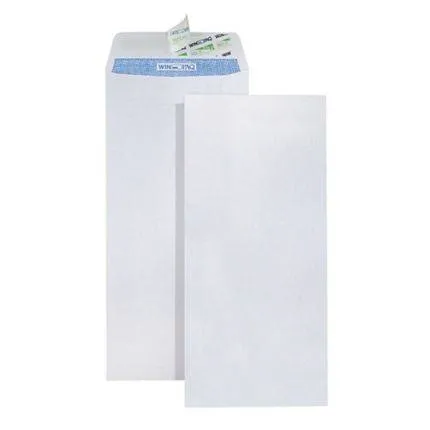 EnveLord White Pocket Peel & Seal 4"x9" 50Pcs 80g