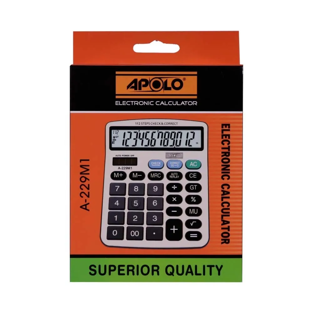 Apolo Calculator A-229M1 12Digits