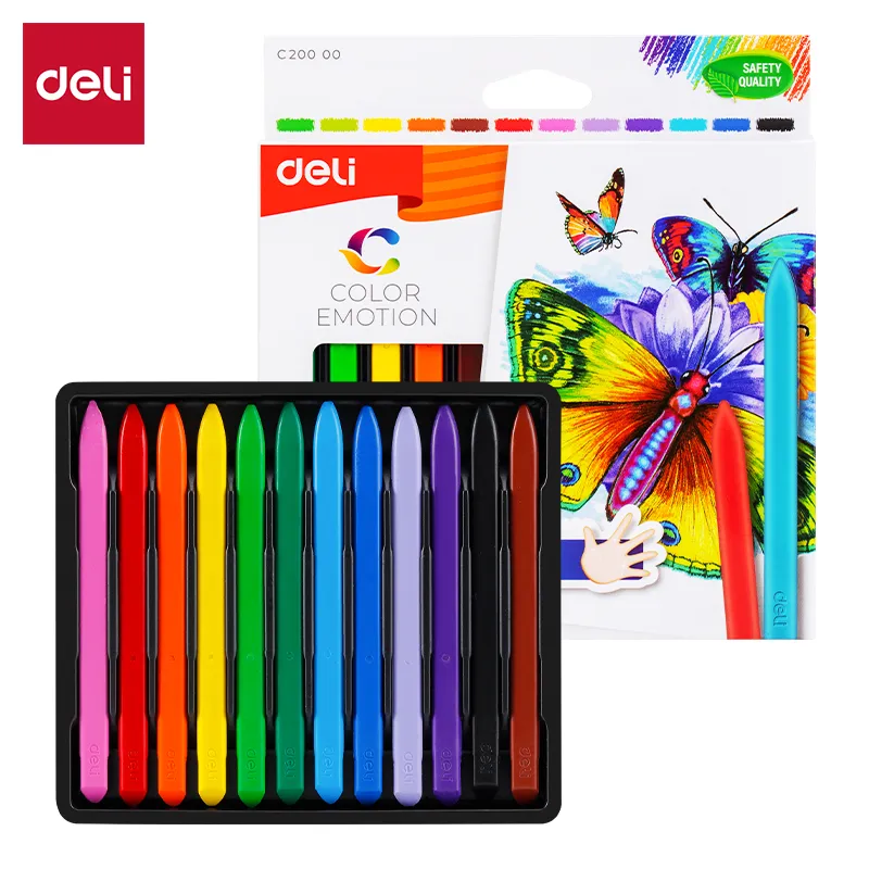 Deli - 20000 Plastic Crayon (1CTN*6Box*24C*12's)