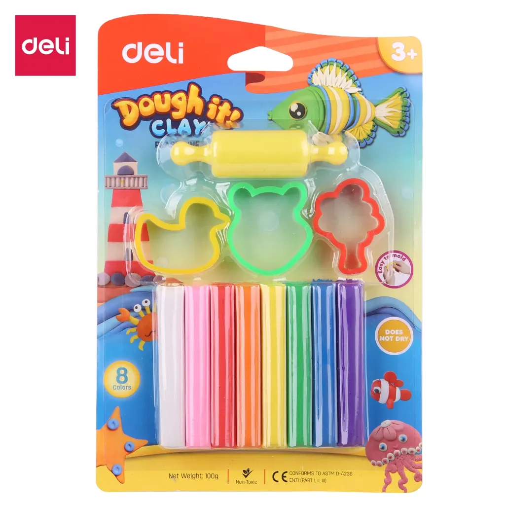 Deli - 75340 Plasticine Clay (1CTN*6Box*12's)
