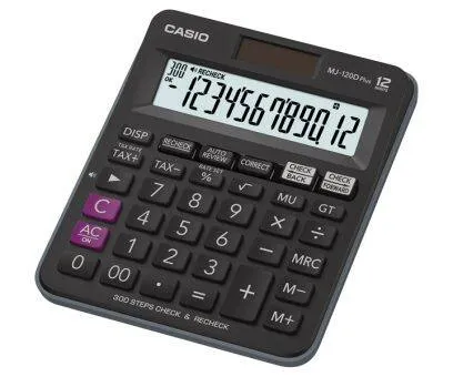 Casio MJ-120DPLUSBKWADPW(PH)-12 Digits Electronic Calculator