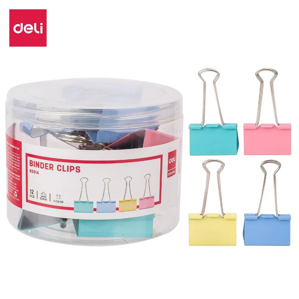 Deli - 8551A Binder Clip (1CTN*48Box*12's)