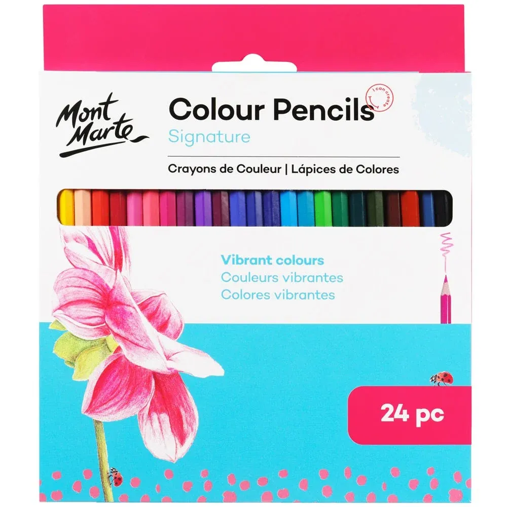 [136C24P] Mont Marte Luna Colour Pencil FSC 100% (24+2) 24's