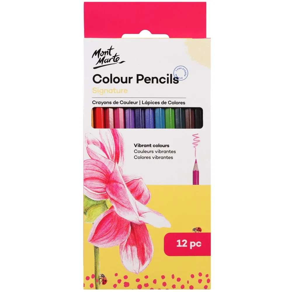 [136C12P] Mont Marte Luna Colour Pencil FSC 100% (12+1) 12's