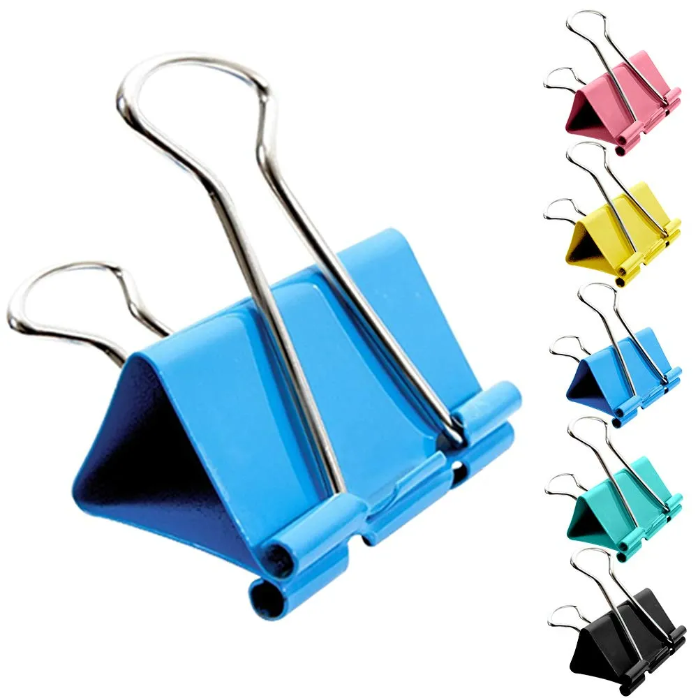 [131015] Zero Coloured Binder Clips 24's 41mm